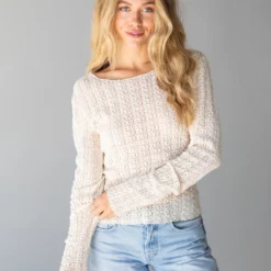 Natural Life Lace Layering Top - Ivory -Natural Life Shop 484A6874