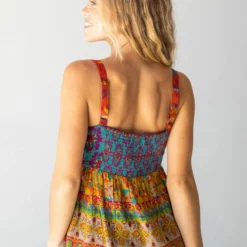 Natural Life Patricia Top - Cream Pink Border -Natural Life Shop 484A7201 20copy scaled