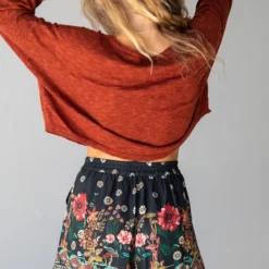 Natural Life Maribel Shorts - Black Floral Mushroom 9 Natural Life Maribel Shorts - Black Floral Mushroom -Natural Life Shop 484A7297 20copy