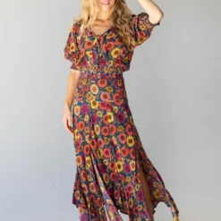 Natural Life Good Vibes Skirt - Sunflower