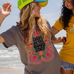 Natural Life Boyfriend Tee Shirt - Focus On The Good Stuff