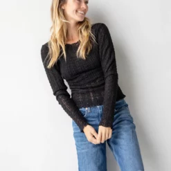 Natural Life Lace Layering Top - Black -Natural Life Shop 484A7468 20copy scaled