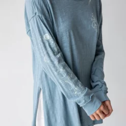 Natural Life Doodle Tee - Light Blue