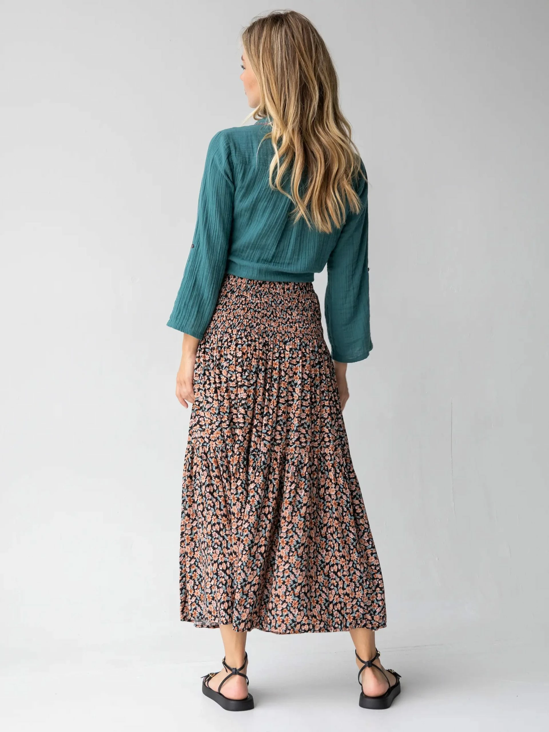 Natural Life Angelina Midi Skirt - Autumn Blossom 6 Natural Life Angelina Midi Skirt - Autumn Blossom - Image 4
