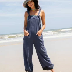 Natural Life Carly Wide-Leg Jumpsuit - Navy