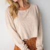 Natural Life Ellie Cropped Pullover - Cream -Natural Life Shop 484A8058 20copy