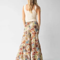 Natural Life Patti Palazzo Pant - Tan Cream Floral -Natural Life Shop 484A8132 20copy scaled