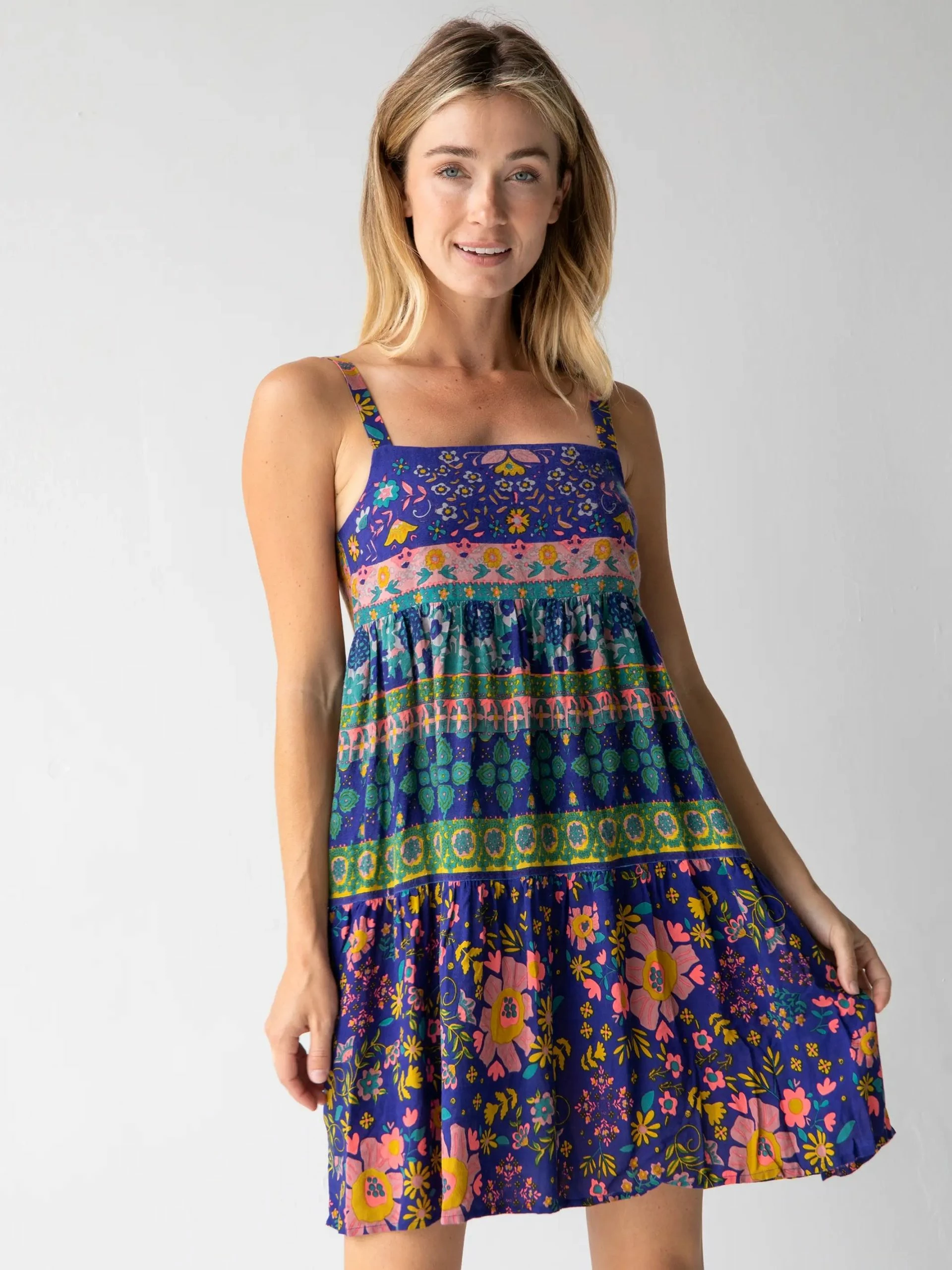 Natural Life Patricia Dress - Navy Grey Border 4 Natural Life Patricia Dress - Navy Grey Border - Image 2