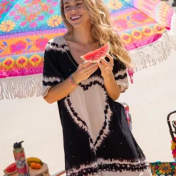 Natural Life Sayulita Kaftan - Black