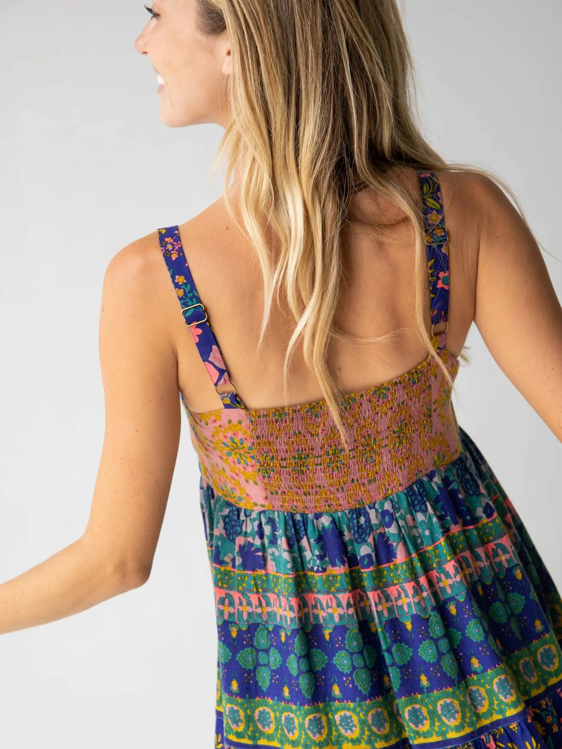 Natural Life Patricia Dress - Navy Grey Border 6 Natural Life Patricia Dress - Navy Grey Border - Image 4