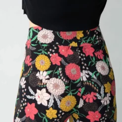 Natural Life Cali Knit Wide Leg Pant - Navy Orange Daffodil -Natural Life Shop 484A8563 scaled