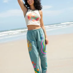 Natural Life Quinn Graphic Knit Jogger - Bay