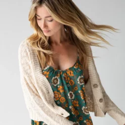 Natural Life Cable Knit Cardigan - Cream