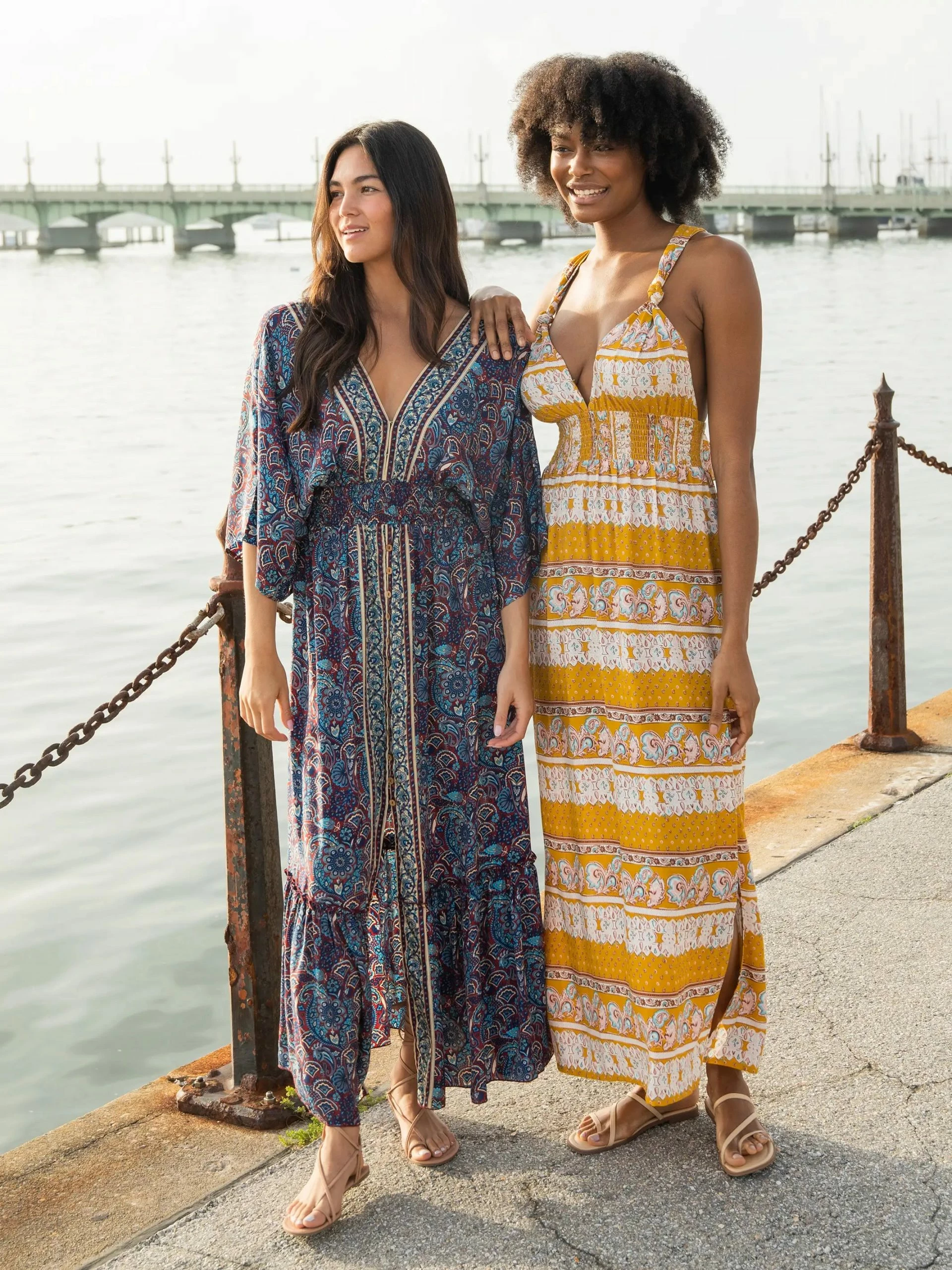 Natural Life Celia Maxi Dress - Cranberry Navy Paisley 4 Natural Life Celia Maxi Dress - Cranberry Navy Paisley - Image 2