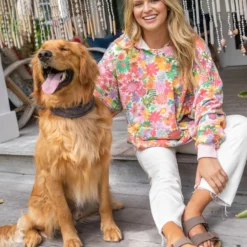 Natural Life Oversized Printed Sweatshirt - Floral -Natural Life Shop 484A9897 20copy scaled