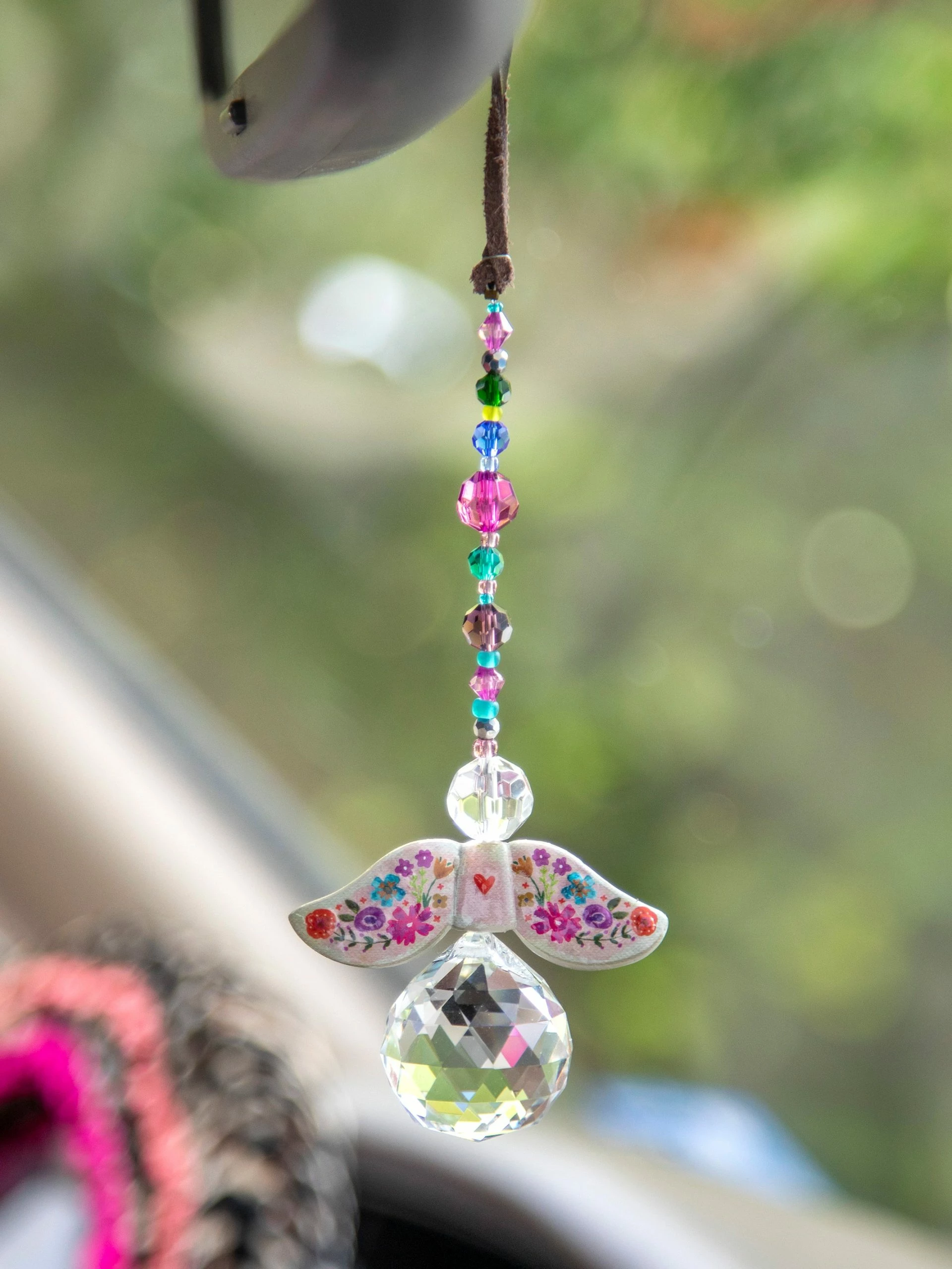 Natural Life Angel Crystal Sun Catcher - Multicolored 4 Natural Life Angel Crystal Sun Catcher - Multicolored - Image 2