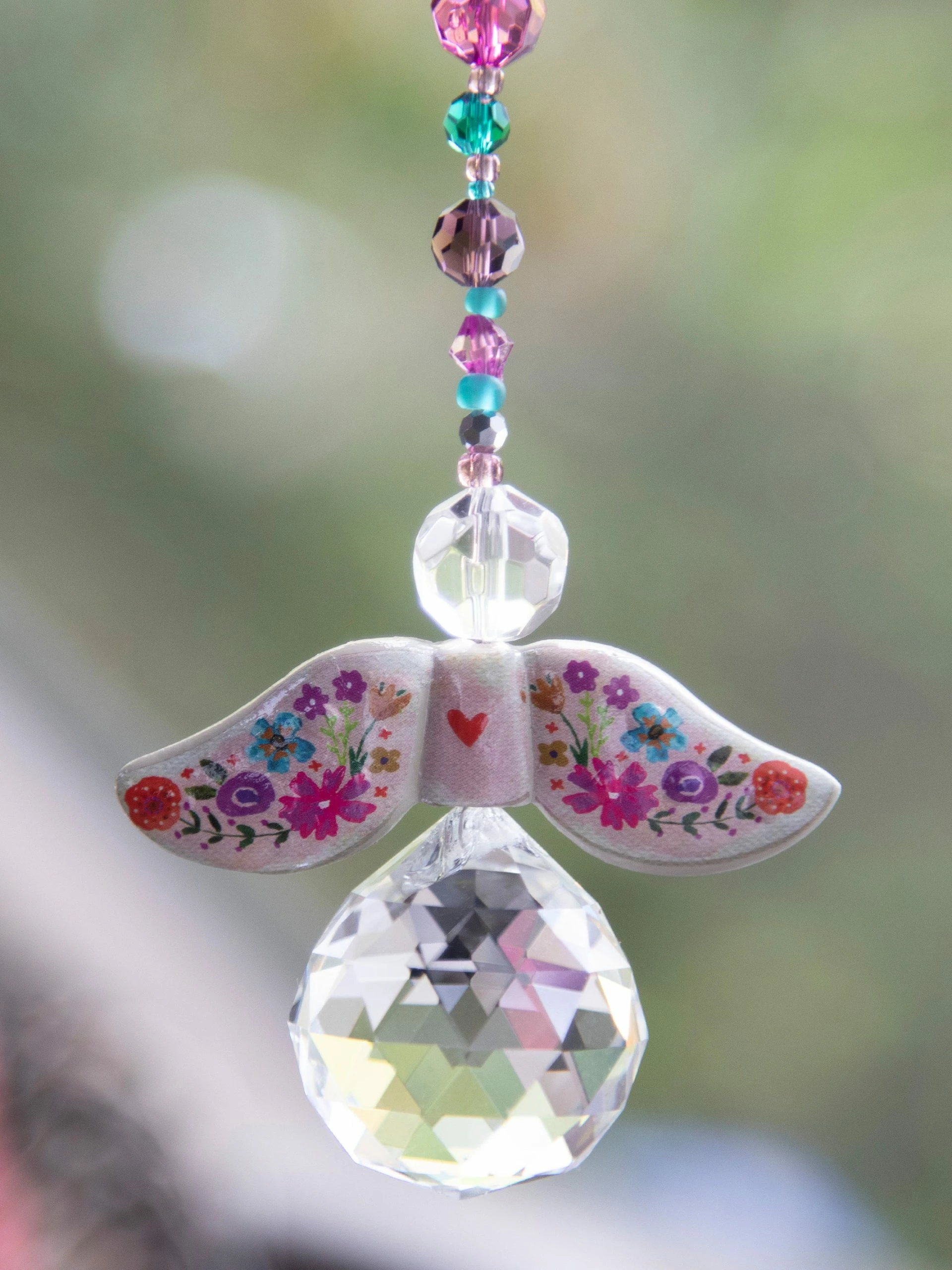 Natural Life Angel Crystal Sun Catcher - Multicolored 3 Natural Life Angel Crystal Sun Catcher - Multicolored