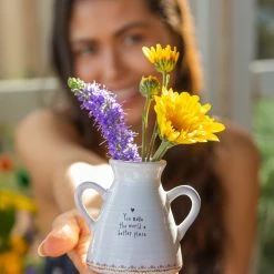 Natural Life Artisan Bud Vase - You Make The World Better