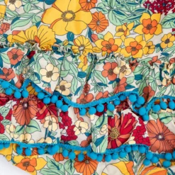 Natural Life Ruffle Tote Bag - Gold Vintage Floral 11 Natural Life Ruffle Tote Bag - Gold Vintage Floral -Natural Life Shop BAG000045 1 scaled