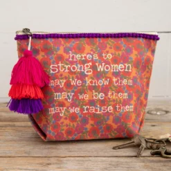 Natural Life Canvas Zip Pouch - Strong Women