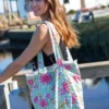Natural Life Everyday Canvas Tote Bag - Neon Daisies -Natural Life Shop BAG000053 2 scaled