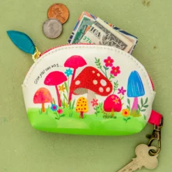 Natural Life Vegan Leather Mini Pouch - Grow Your Own Way