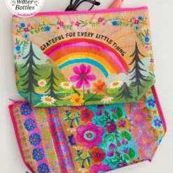 Natural Life Recycled Zipper Pouch - Grateful