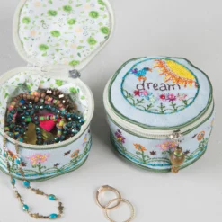 Natural Life Embroidered Jewelry Case - Dream