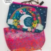 Natural Life Recycled Zipper Pouch - Moon Stars -Natural Life Shop BAG537 scaled