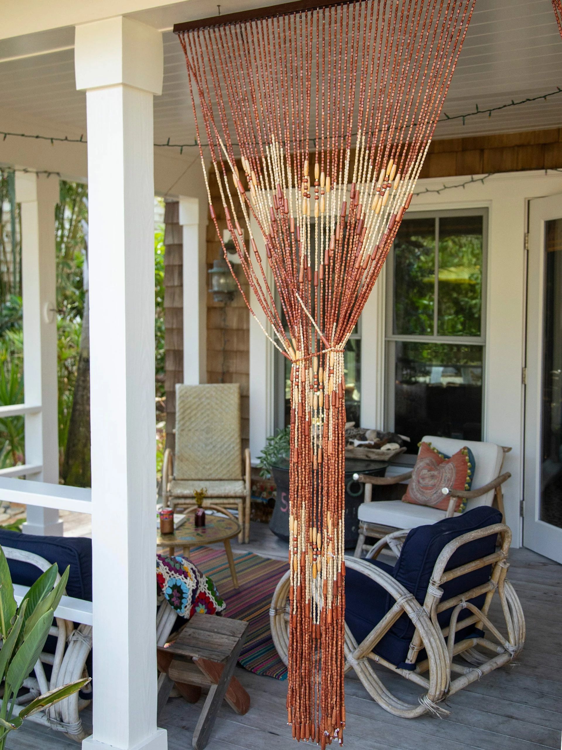 Natural Life Bungalow Beaded Curtain - Terracotta 5 Natural Life Bungalow Beaded Curtain - Terracotta - Image 3