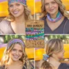 Natural Life Full Boho Bandeau® Headband - Blue Pink Border -Natural Life Shop BBW312 quad scaled