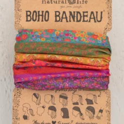 Natural Life Full Boho Bandeau® Headband - Rainbow Borders
