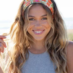 Natural Life Full Boho Bandeau® Headband - Rainbow Floral