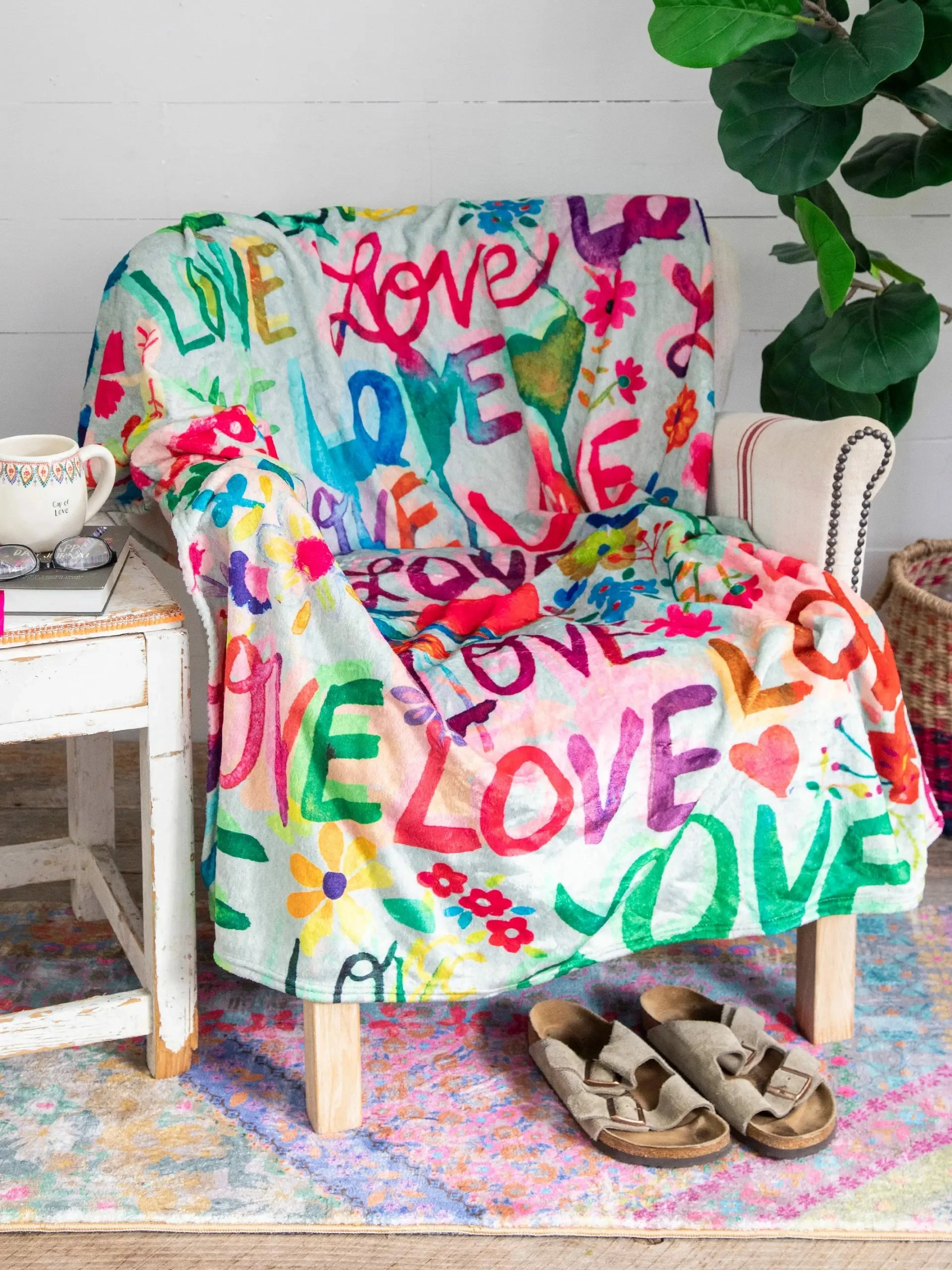 Natural Life Cozy Throw Blanket - Love 3 Natural Life Cozy Throw Blanket - Love