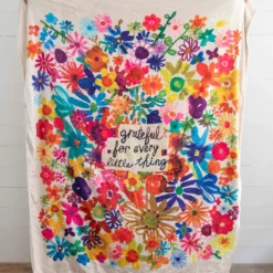 Natural Life Cozy Throw Blanket - Grateful