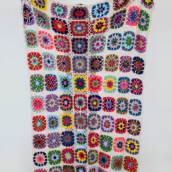 Natural Life Granny Square Crochet Throw Blanket - Multicolored 9 Natural Life Granny Square Crochet Throw Blanket - Multicolored -Natural Life Shop BLKT202 scaled