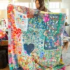 Natural Life XL Double-Sided Cozy Blanket - Patchwork 2 Natural Life XL Double-Sided Cozy Blanket - Patchwork -Natural Life Shop BLKT205 3 scaled