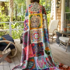Natural Life XL Double-Sided Cozy Blanket - Blessings -Natural Life Shop BLKT218 google scaled