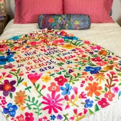 Natural Life Cozy Throw Blanket - You Make The World Better -Natural Life Shop BLKT226 scaled