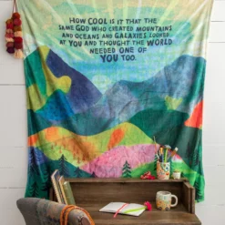 Natural Life Cozy Throw Blanket - How Cool Is It -Natural Life Shop BLKT228 1 scaled