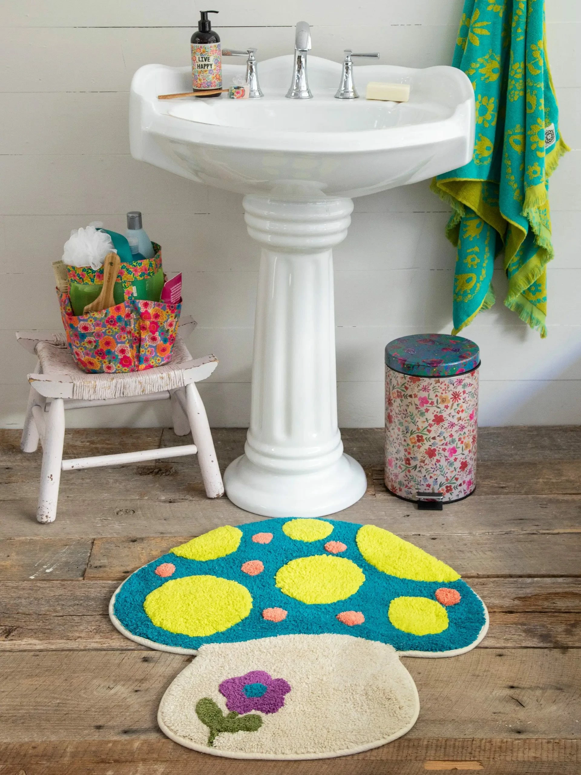 Natural Life Tufted Cotton Bath Mat - Mushroom 3 Natural Life Tufted Cotton Bath Mat - Mushroom