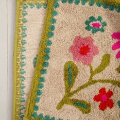 Natural Life Tufted Runner Bath Mat - Pink Floral -Natural Life Shop BMAT006 2 c68dc5d1 3429 4961 b813 624981edb6f4 scaled