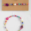 Natural Life Boho Beaded Daisy & Pearl Bracelet -Natural Life Shop BRC000014 scaled
