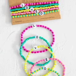 Natural Life Loved Bracelets, Set Of 5