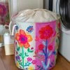 Natural Life Boho Printed Laundry Hamper - Floral 1 Natural Life Boho Printed Laundry Hamper - Floral -Natural Life Shop BSKT000010 scaled