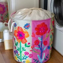 Natural Life Boho Printed Laundry Hamper - Floral