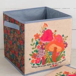 Natural Life Collapsible Storage Cubes, Set Of 2 - Life Is Amazing