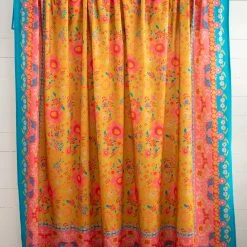 Natural Life Tapestry Coverlet - Golden Floral Border