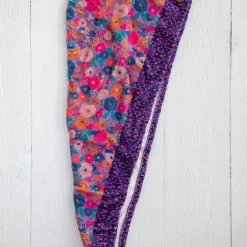 Natural Life Microfiber Hair Towel Wrap - Purple Floral -Natural Life Shop BTWL086 scaled