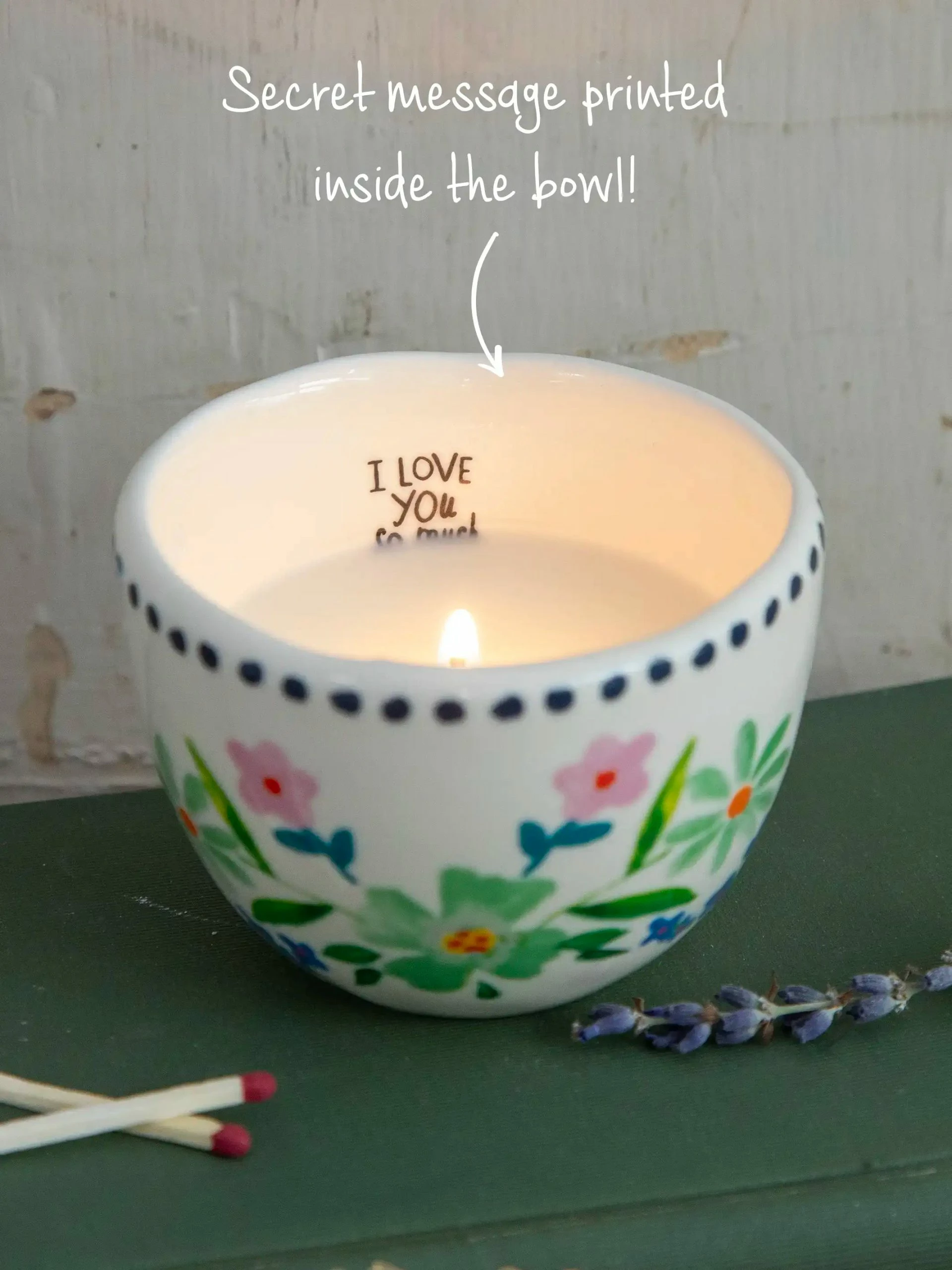 Natural Life Secret Message Candle - Love You So Much 3 Natural Life Secret Message Candle - Love You So Much